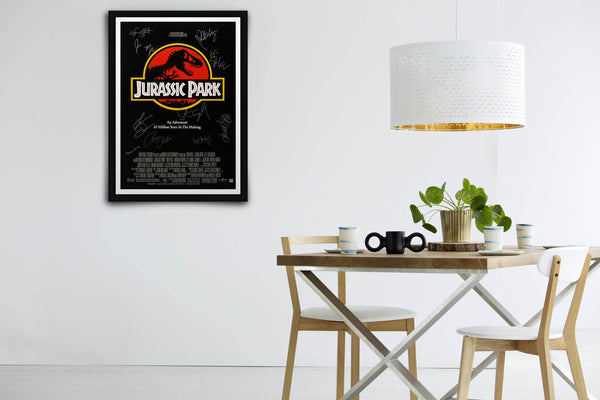Jurassic Park Signed Poster with COA
