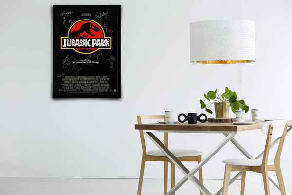 Jurassic Park Signed Poster with COA