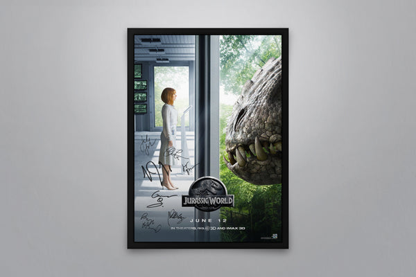 JURASSIC WORLD - Signed Poster + COA