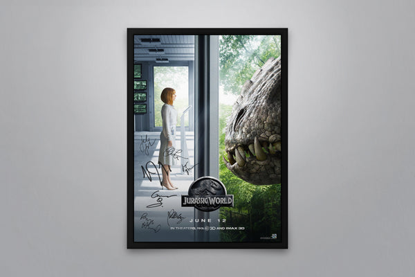 Jurassic World Signed Poster with COA