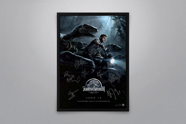 JURASSIC WORLD - Signed Poster + COA