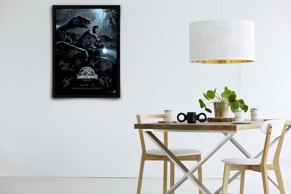 Jurassic World Signed Poster with COA