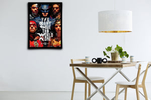 Justice League Signed Poster with COA