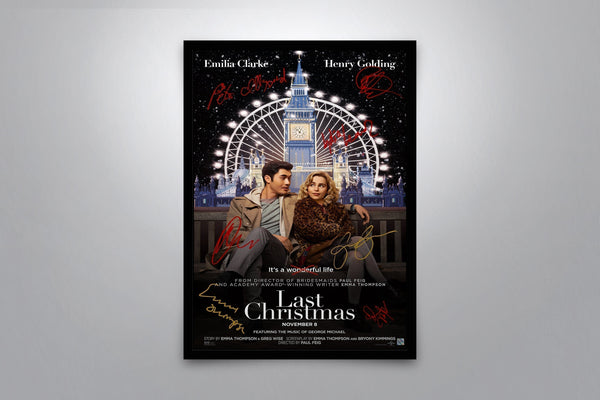 Last Christmas Signed Poster with COA