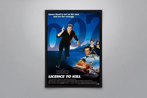 Licence to Kill Signed Poster with COA