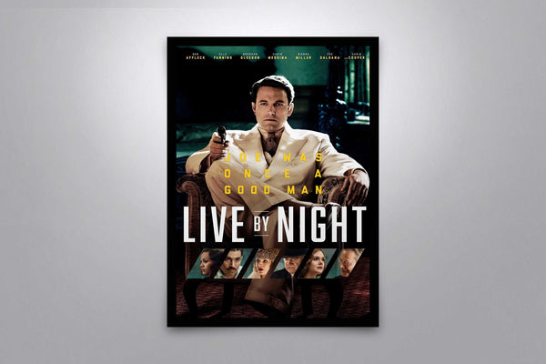 Live by Night Signed Poster with COA