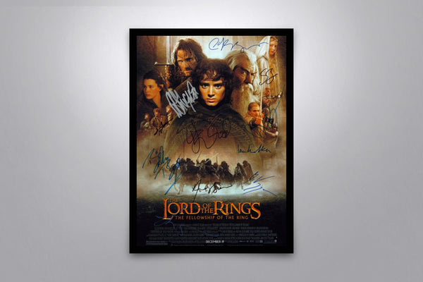 LORD OF THE RINGS: The Fellowship of the Ring - Signed Poster + COA