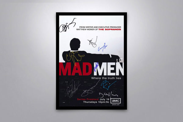 Mad Men Signed Poster with COA