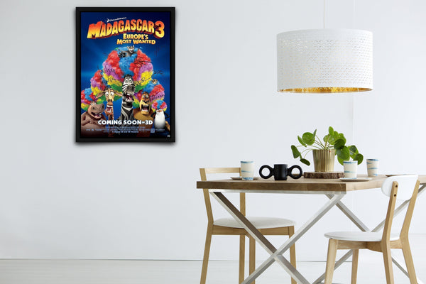 Madagascar 3: Europe's Most Wanted Signed Poster with COA