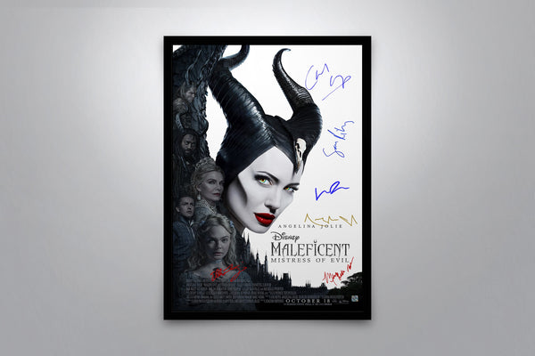 Maleficent Mistress of Evil Signed Poster with COA