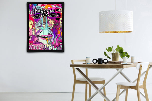 Maroon 5: Overexposed Signed Poster with COA