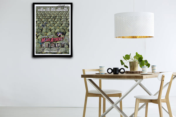 Mars Attacks Signed Poster with COA