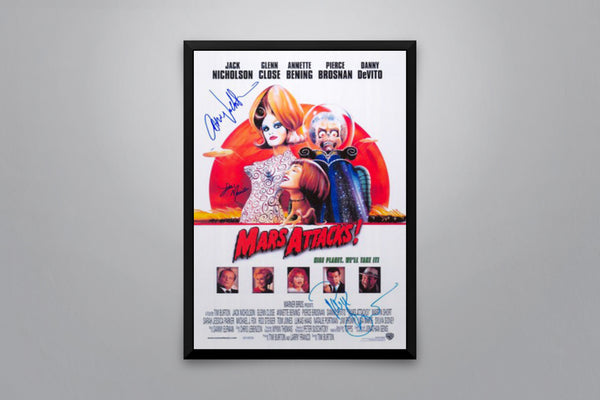Mars Attacks! Signed Poster with COA