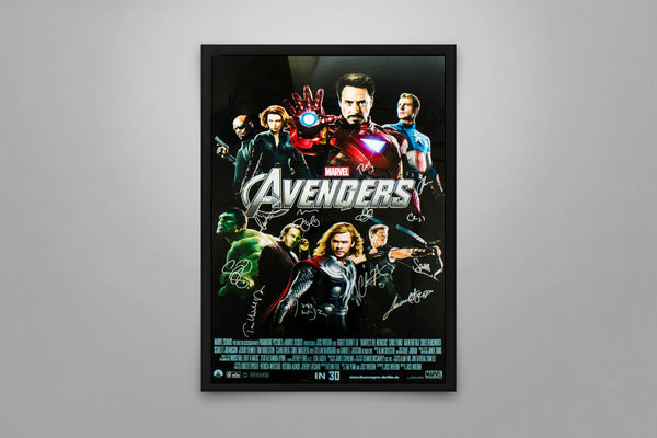 The Avengers Signed Poster with COA