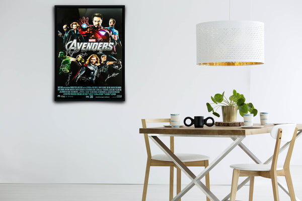 The Avengers Signed Poster with COA