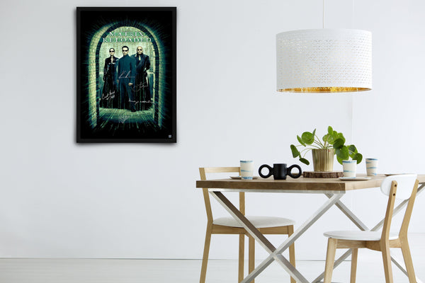 The Matrix Reloaded Signed Poster with COA