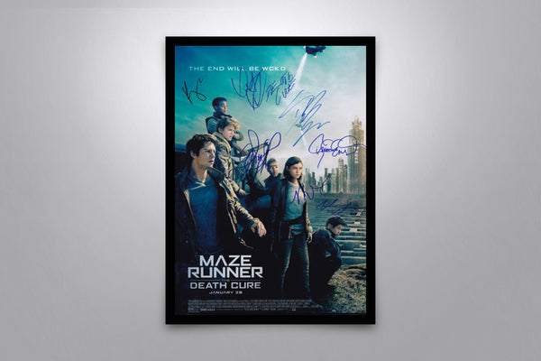 Maze Runner: The Death Cure Signed Poster with COA