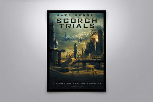 Maze Runner: The Scorch Trials Signed Poster with COA