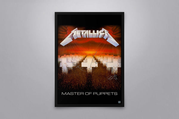 Metallica Signed Poster with COA
