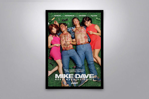 Mike and Dave Need Wedding Dates Signed Poster with COA