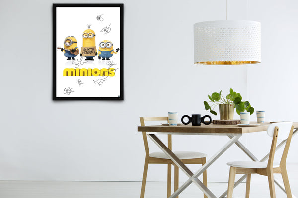 Minions Signed Poster with COA