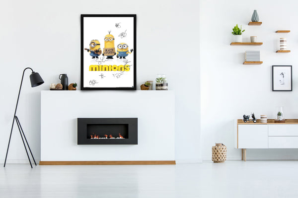 Minions Signed Poster with COA