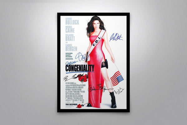 Miss Congeniality Signed Poster with COA