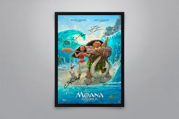Moana Signed Poster with COA
