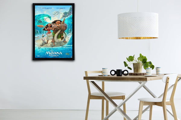 Moana Signed Poster with COA