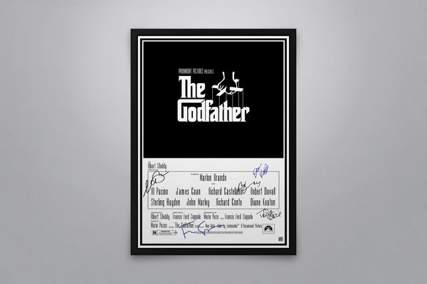 The Godfather Signed Poster with COA