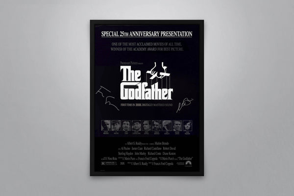 The Godfather 25th Anniversary Signed Poster with COA
