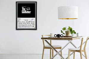 The Godfather Signed Poster with COA