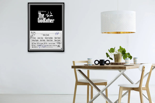 The Godfather Signed Poster with COA