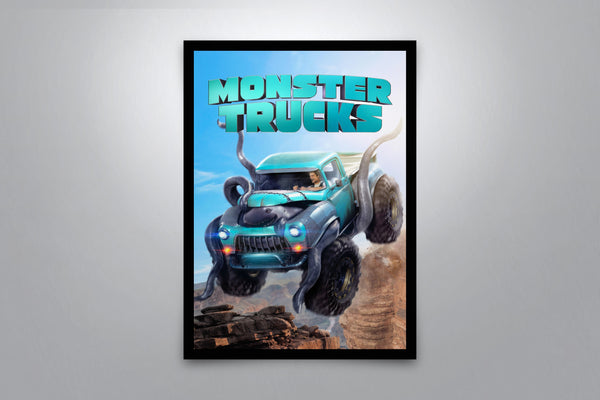 Monster Trucks Signed Poster with COA