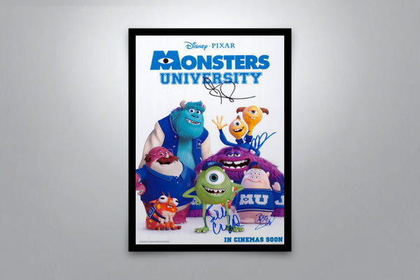 Monster University Signed Poster with COA