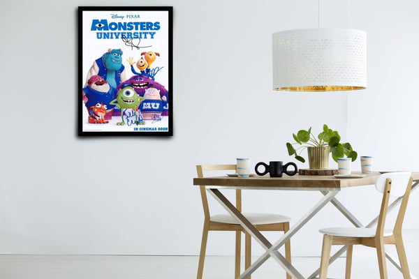 Monster University Signed Poster with COA