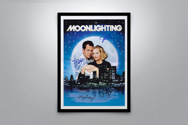 Moonlighting Signed Poster with COA