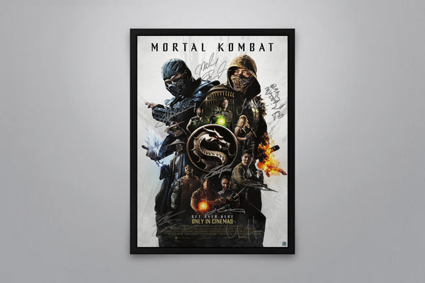Mortal Kombat Signed Poster with COA