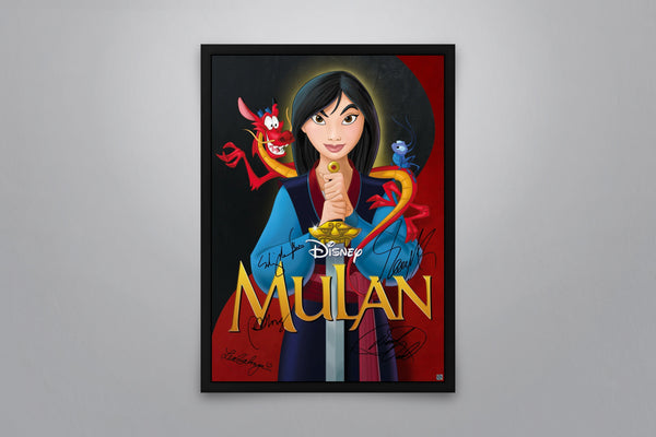 Mulan Signed Poster with COA