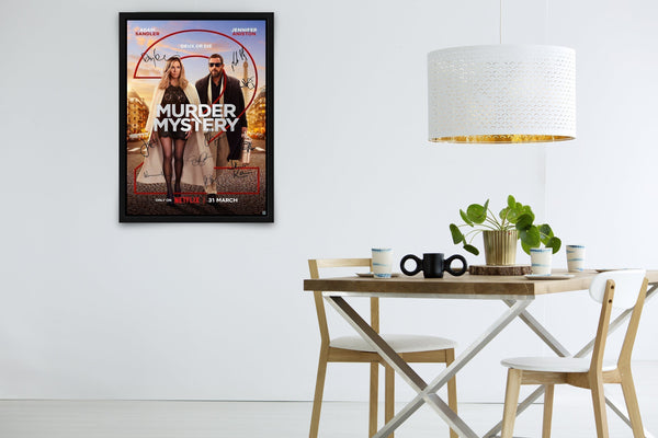 Murder Mystery 2 Signed Poster with COA