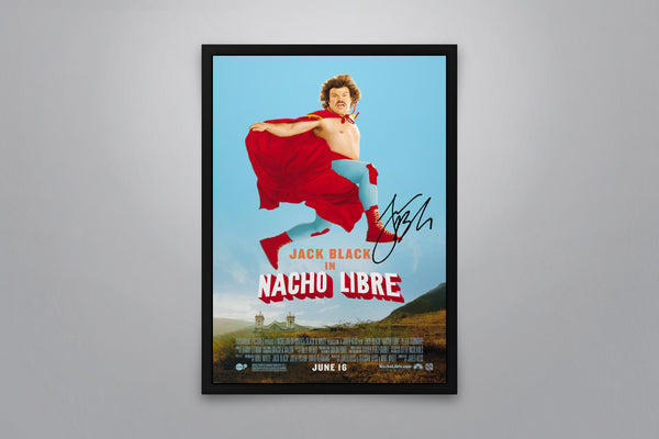 Nacho Libre Signed Poster with COA