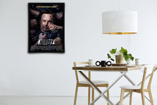 Nobody Signed Poster with COA