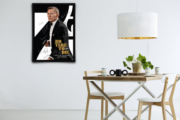 No Time To Die Signed Poster with COA
