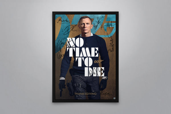 No Time To Die Signed Poster with COA
