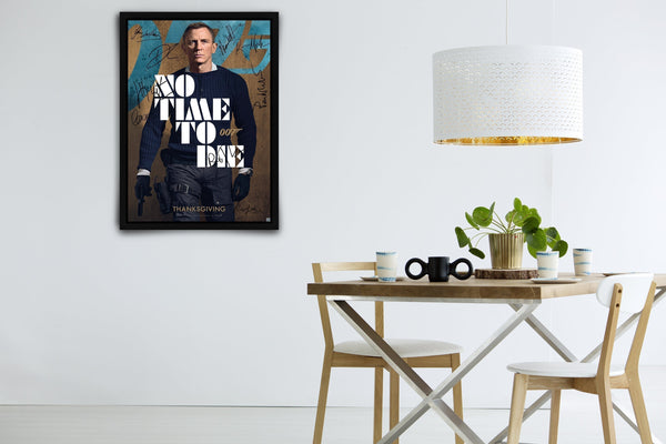 No Time To Die Signed Poster with COA