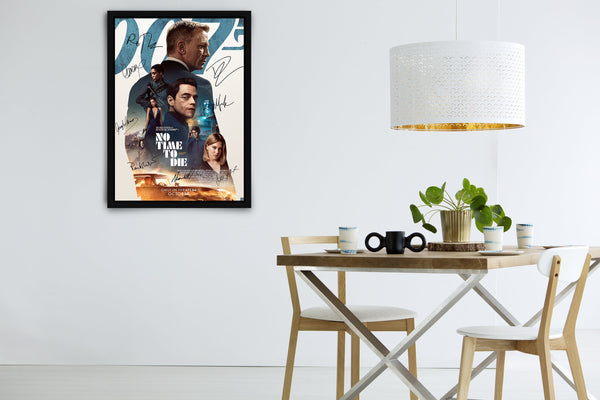 No Time To Die Signed Poster with COA