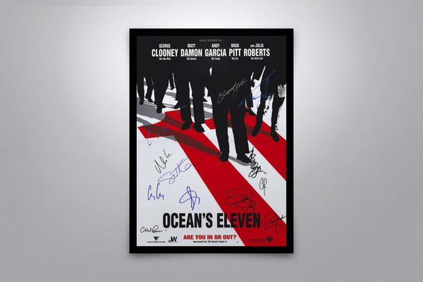 Ocean's Eleven Signed Poster with COA