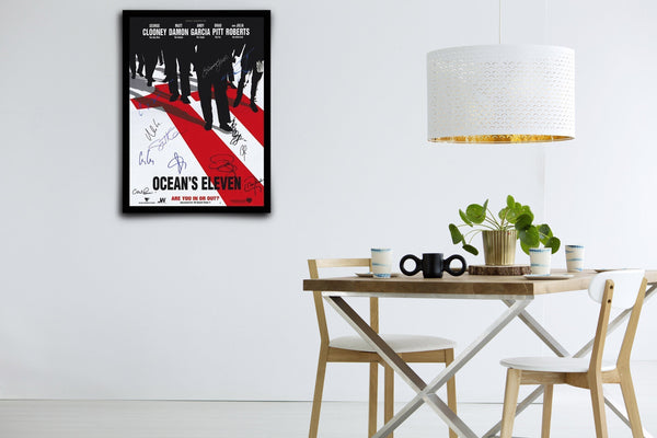 Ocean's Eleven Signed Poster with COA
