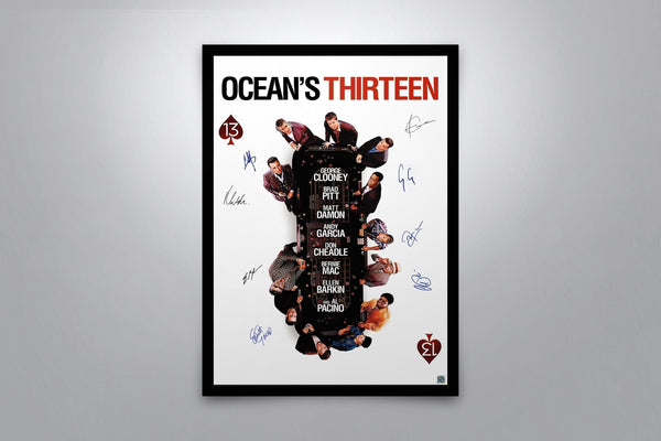 Ocean's Thirteen Signed Poster with COA