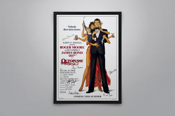 Octopussy 007 Signed Poster with COA